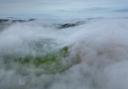 Stunning drone footage of Ayrshire fog