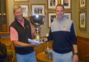 Brian Fisher, left,  is the 2023 Ayrshire Senior Men's Matchplay Champion