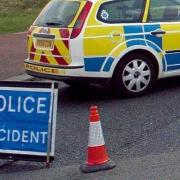 A man was taken to hospital after the crash on the A78