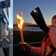 Karolann and Lynn at Coast are giving their backing to the Largs Viking Festival