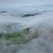 Stunning drone footage of Ayrshire fog