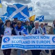 North Ayrshire Women for Independence were one of the groups present