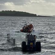 Lifeboat leaving Largs