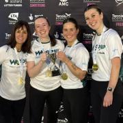 The West of Scotland Padel Club ladies' team who won the Scottish Cup on Sunday