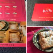 The Greggs Valentine's Bake Tray contains seven different pastries