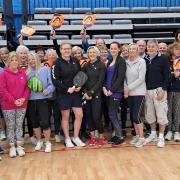 Pickleball players at Inverclyde Sports Centre in Largs