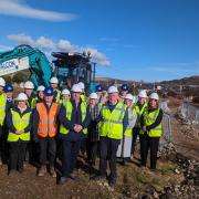 Work is progressing on the site of the former primary school in Largs