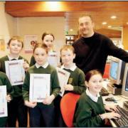 Largs Library hosted the launch of Book Week when pupils of St Mary’s Primary School helped select the stories.