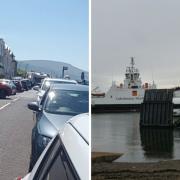 MV Loch Riddon (right) has been withdrawn from service for ramp repairs.