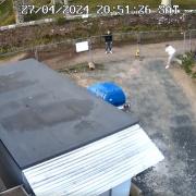 Security camera showed footage of thief on site
