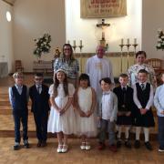 Holy Communion at St Mary's Star of the Sea for school pupils