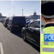 A vehicle was stolen from Largs seafront car park last month