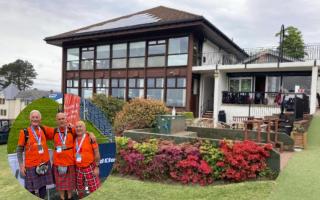 Martin Phillips and friends in Kiltwalk for charity and Largs Golf Club