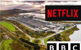Netflix/BBC drama filming at Hunterston today