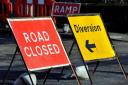 Road closure in Skelmorlie
