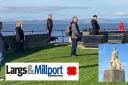 Largs War Memorial marks Remembrance at 11am VIDEO