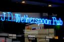 Wetherspoons pub logo. Credit: PA