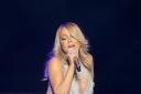 Mariah Carey performing in Glasgow