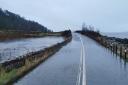 Flooding on Skelmorlie road to Largs near Meigle