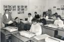 Mrs Craney - Largs Academy office skills class in 1988