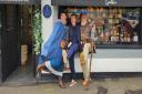 Festival knees up! Vikings visit Geraldo's Gift Shop in Largs
