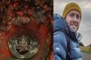 Lobster wedged in traffic cone - Ross McLaren was astonished