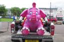 The elephant rides were spotted on the Largs shore leaving the funfair