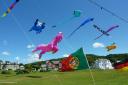 The giant kites dominated the sky on Largs seafront