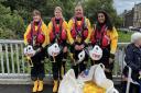 Largs lifeboat volunteers turned out for the annual fund-raiser in the Gogo Burn