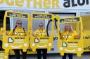 Anne, Lynne and Carol put their best foot forward for the Beatson