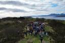 Islanders have protested against the planned solar farm