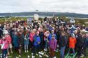 Cumbrae residents held their latest protest against proposals for a solar farm close to the island's highest point on Saturday, September 16