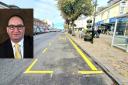 Road markings re-laid welcomed by councillor