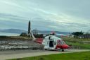 Agusta Westland helicopter on scene