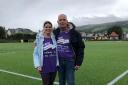 Robbie Stevenson and daughter Holly Baillie at Memory Walk