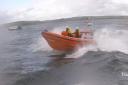 Largs RNLI lifeboat in action