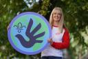 Nicola Killean with Rights Challenge Badge