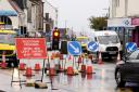 Roadworks took place in Largs Main Street on Sunday October 1.