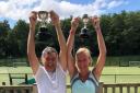 Husband and wife team Gavin and Lesley MacLellan won the singles trophies, and also paired up to win the Mixed Doubles.