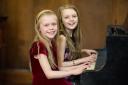 Glasgow Music Festival 2108...L to R : Piano playing sisters Sofia Demick (7) and Una Demick (10) at the Glasgow Music Festival. ..Both girls from Linthigow were participating in piano solos at St Stephen's Church in Glasgow.  Una won 2nd place in the