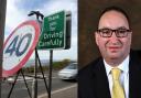 Criticism has been levelled at the sudden introduction of a temporary 40mph limit on the Largs to Skelmorlie road