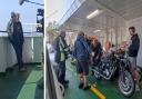 The Hairy Bikers were spotted filming on the Wemyss Bay ferry