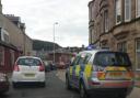Gridlock in Largs town centre library picture