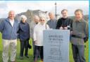Airfields of Britain monument in 2010: The Airfields of Britain Conservation Trust unveiled a memorial dedicated to Largs ‘Airfield'