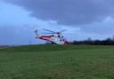 Coastguard helicopter airlifted patient to hospital