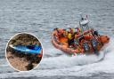 Three rescue teams were called out to investigate the kayak