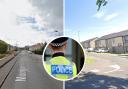 Police investigated incidents in Moorburn Road, on left, and Jura Way