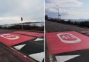 Road markings had to be replaced after wrong sign blunder