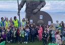 Green-fingered: Largs Early Years class in beach clean