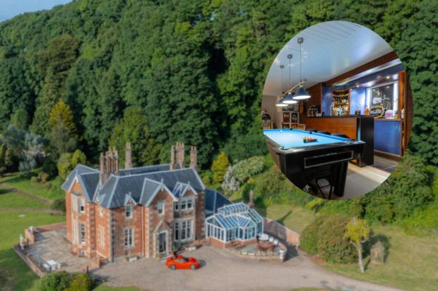 Millionare's Skelmorlie mansion with private beach, sauna & home cinema on market